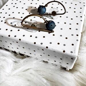 Blue Beaded Earrings